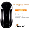 Xhorse XSSC21EN XM38 TOY.T Universal Smart Key Supercar Style Glossy Black, 5pcs per lot