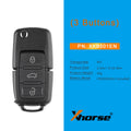 Xhorse XKB501EN Wired Remote Key for VW B5 Flip Key 3 Buttons English Version 5PCS/Lot