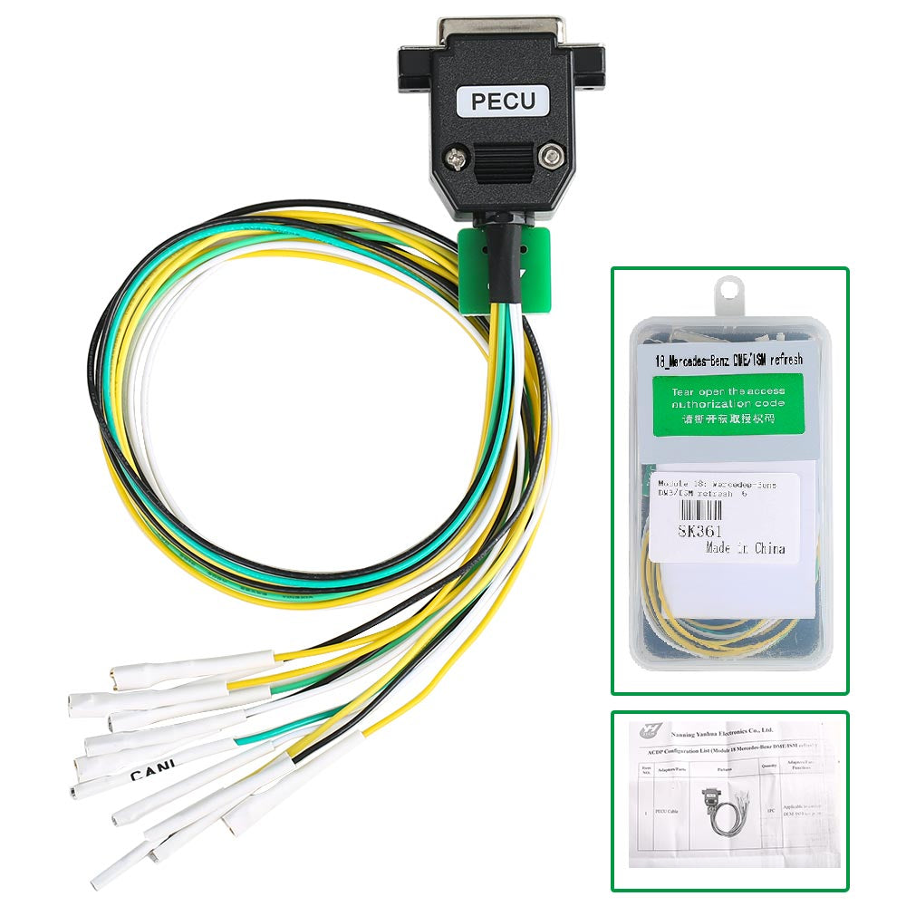 Yanhua Mini ACDP ACDP-2 Modül18 Mercedes Benz DME ve ISM Yenileme için A102 Lisanslı