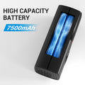 Car Tire Inflator Portable Air Compressor, 22 Cylinders 6000mAh Battery Air Pump Suitable for Cars, Bikes, Balls, Black