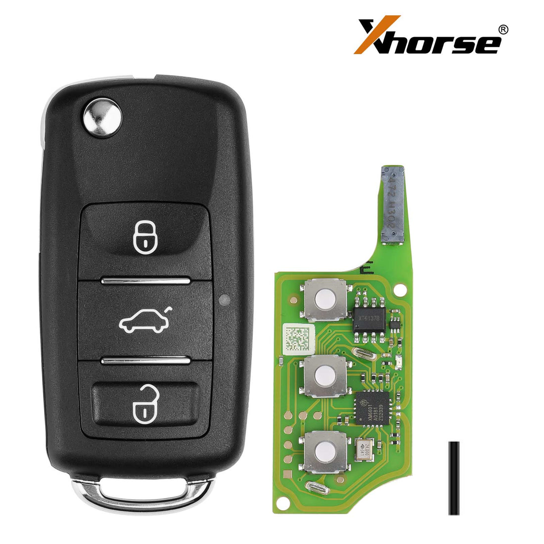 2025 Xhorse XEB510EN Télécommande Super Volkswagen B5 Type avec puce Super XT27B 5 pièces/lot