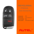 10Pcs/Set AUTEL IKEYCL005AL Chrysler 5 Buttons Smart Universal Key
