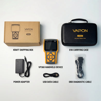 VAPON VP360 Professional OBD Odometer Correction Tool Mileage Programmer, Read/Clear DTC
