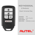 10Pcs/Set AUTEL IKEYHD005AL Honda, 5 Buttons Smart Universal Key
