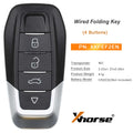 Xhorse XKFEF2EN FA.LL Type Wired Folding Key 4 Buttons Bright Red Universal Remote Key 5pcs per Lot