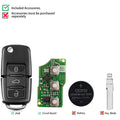 Xhorse XKB501EN Wired Remote Key for VW B5 Flip Key 3 Buttons English Version 5PCS/Lot