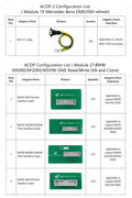 Yanhua Mini ACDP-2 DME Clone Package with Modules 3, 8, 15, 18, 27 and Bench Interface Boards for BMW and Mercedes-Benz