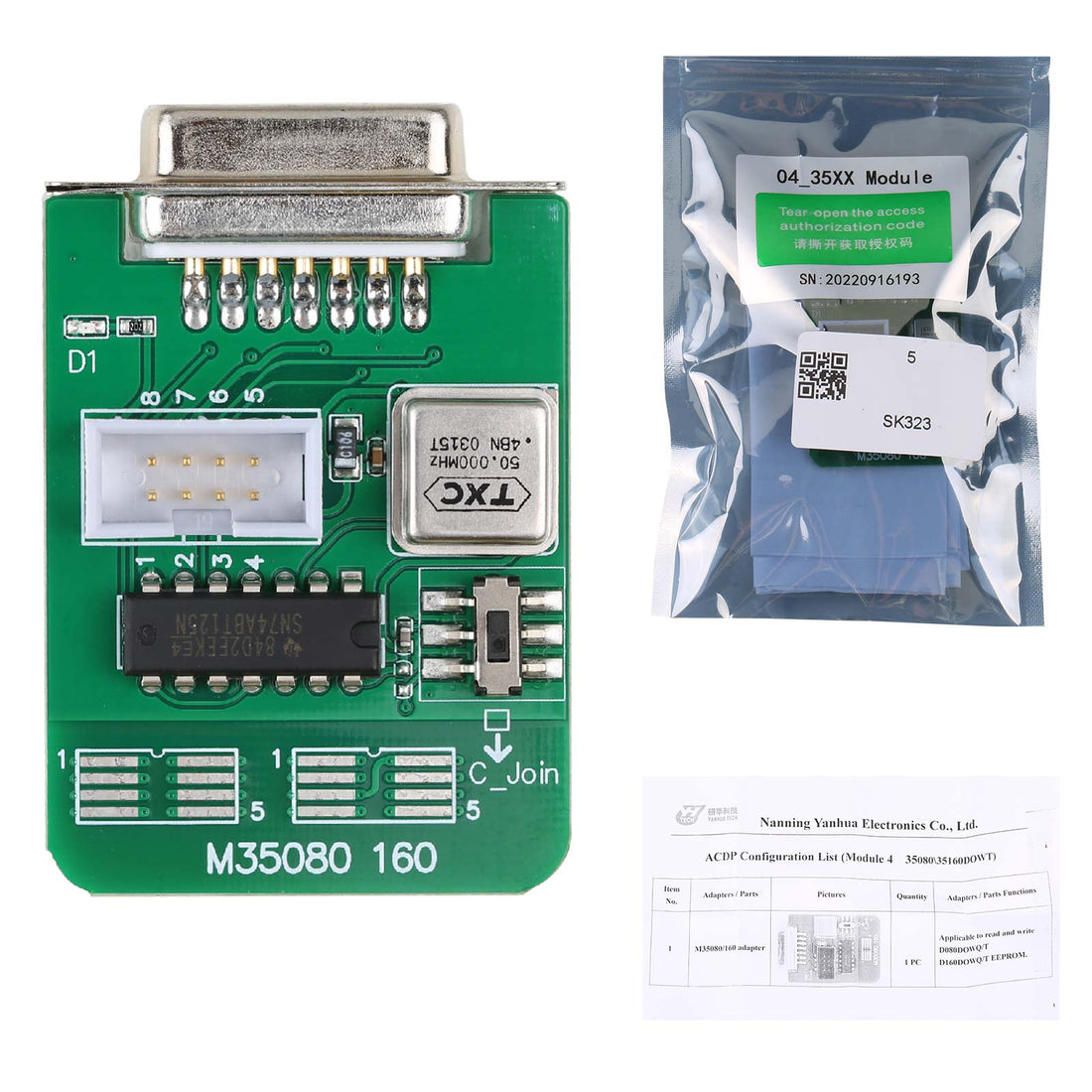 Yanhua Mini ACDP-2 Modul 4 für BMW 35080 & 35160DO WT EEPROM Lesen & Schreiben – Lizenz A802