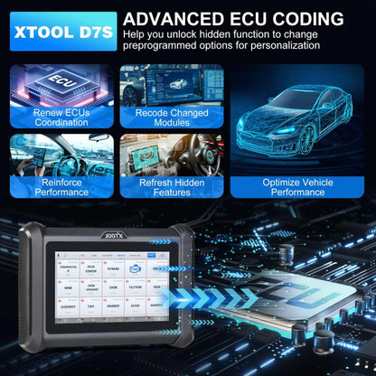 [Global Version] XTOOL D7S Diagnostic Tool Support DoIP & CAN FD, ECU Coding Bidirectional Scanner Key Programming, OE Full Diagnosis, New UI