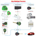 Llave remota universal con cable Xhorse XKTO04EN estilo Toyota con 3 botones para VVDI y VVDI2 Key Tool, 5 piezas por juego
