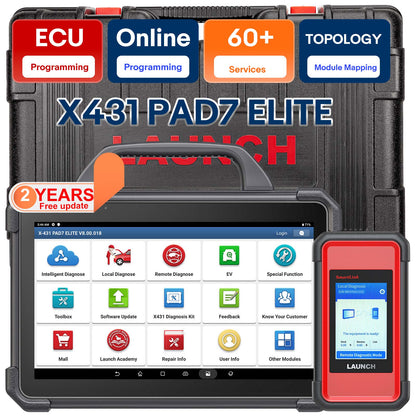 2026 Launch X-431 PAD VII PAD 7 Elite Automotive Diagnostic Tool Support Online Coding Programming and ADAS Calibration Get Free CRP123X