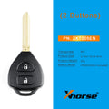 Xhorse XKTO05EN Toyota Wire Remote Key Flat 2 Buttons Triangle English Version 5pcs/lot