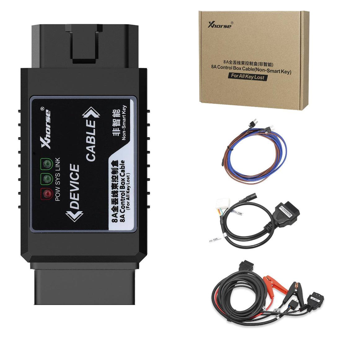 Adaptateur Xhorse VVDI Toyota 8A clé non intelligente toutes clés perdues, compatible VVDI2, Key Tool Max + Mini OBD Tool, Key Tool Plus