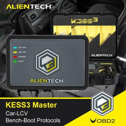 Original Alientech KESS V3 KESS3 Master Version ECU and TCU Programming Tool with Car OBD-Bench-Boot LCV Protocol Newly Add SID212 Get Free GT100 Pro