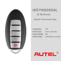 AUTEL IKEYNS005AL Nissan 5 Buttons Universal Smart Key 10Pcs/Set