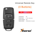 XHORSE XKB526EN B5 (Folding 3 buttons - Black) Second Generation Universal Remote Key 5pcs/lot