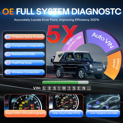 2026 Autel MaxiCOM MK900-BT Bidirectional Diagnostic Scanner Update of MX900 MK808BT CAN-FD&DOIP FCA Autoauth 40+ Service WiFi Print