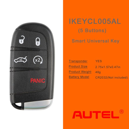 AUTEL IKEYCL005AL Chrysler 5 Buttons Smart Universal Key