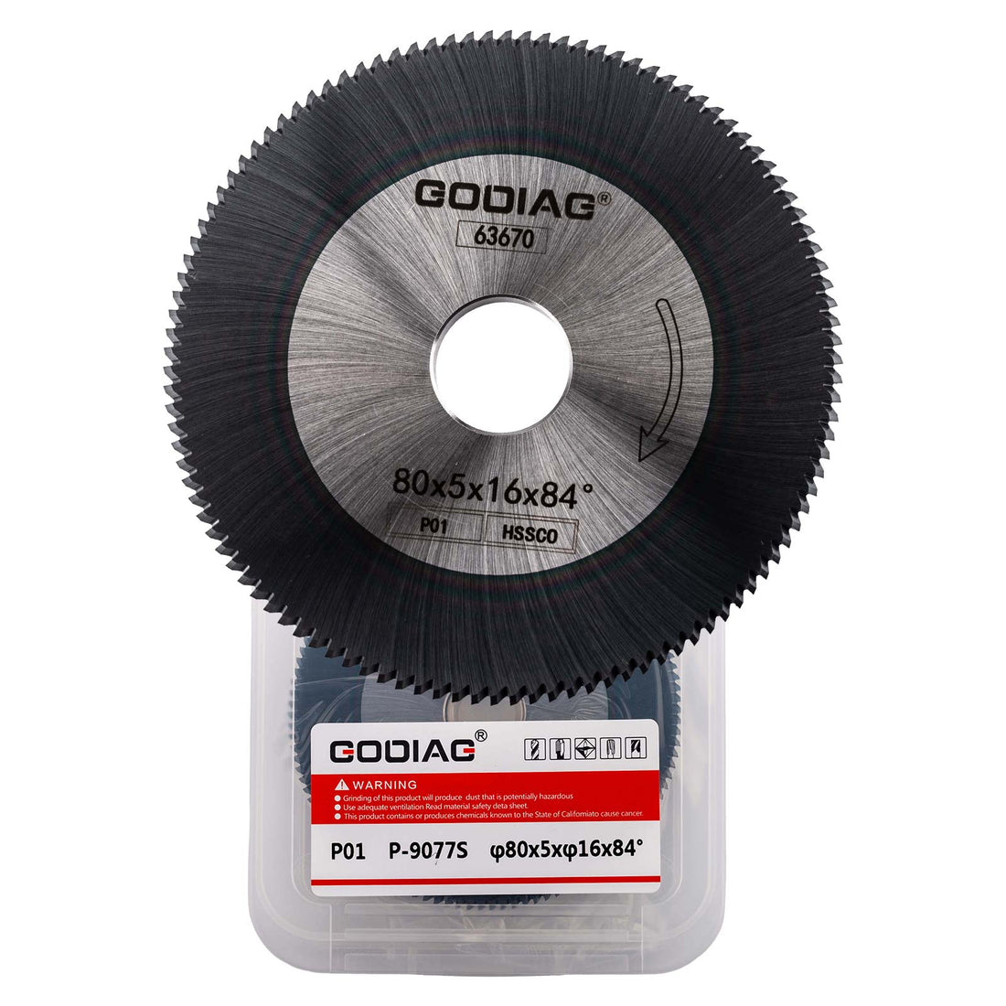 GODIAG P01 قاطع طحن زاوي φ80x5xφ16x84° لـ Keyline Carat؛ JMA BERNA؛ VIENNA؛ SARATOGA Block A؛ Bravo؛ POKER؛ REKORD؛ SPEED؛ DUO، JZ-323،