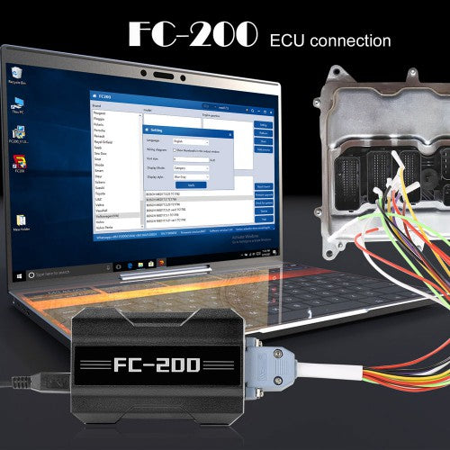 V1.2.9.4 CG FC200 ECU Programmer Full Version Support 4200 ECUs and 3 Operating Modes Get Free Denso ECU and CHINA DELPHI MTxx License