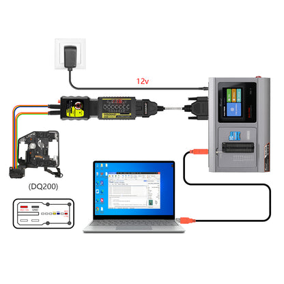 GODIAG G-V ECU Cable for Connecting Xhorse MULTI PROG with GT107 or GT107+ GPT BENCH BOOT to Read & Write Data on VAG Gearbox ECU, Engine ECU
