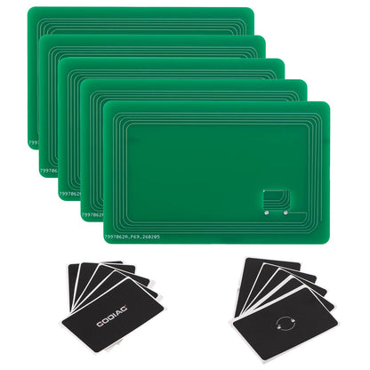 5 Pieces of Replacement GODIAG NFC Key Cards, For Tesla, For BMW, For Xpeng, For AITO, For NIO, For BYD, and More
