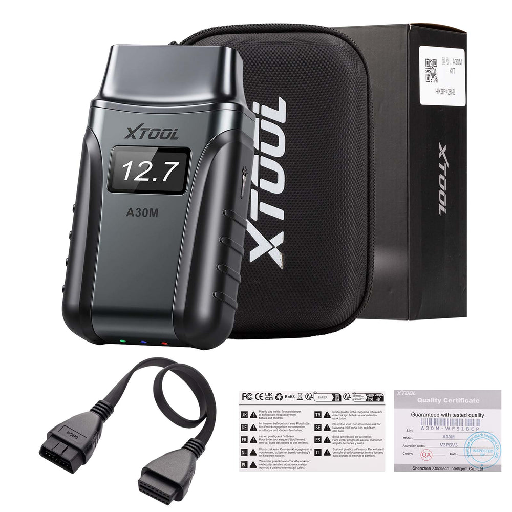 XTOOL A30M OBD2 Car Code Reader, Diagnostic Tool , Supports 26 Special Functions, Full System Diagnostic, Bi-directional Control