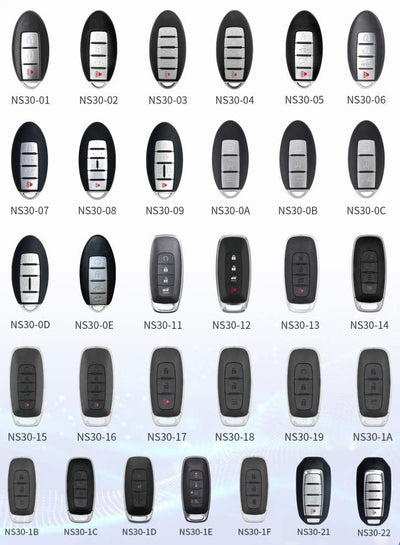 Lonsdor Nissan / Infiniti Smart Key for 2008–2025 Models – 315MHz & 433MHz, Supports ID46, ID47, ID4A Transponders