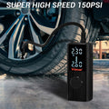 Car Tire Inflator Portable Air Compressor, 22 Cylinders 6000mAh Battery Air Pump Suitable for Cars, Bikes, Balls, Black