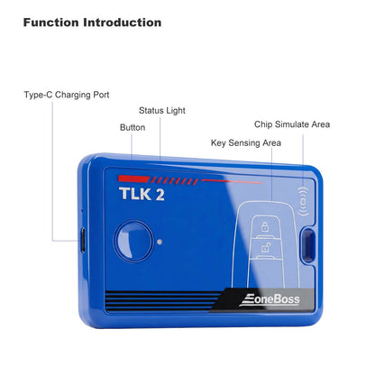 EONEBOSS TLK2 Unlock Toyota/Lexus 4A Smart Key Supports 4A-AA BA Type