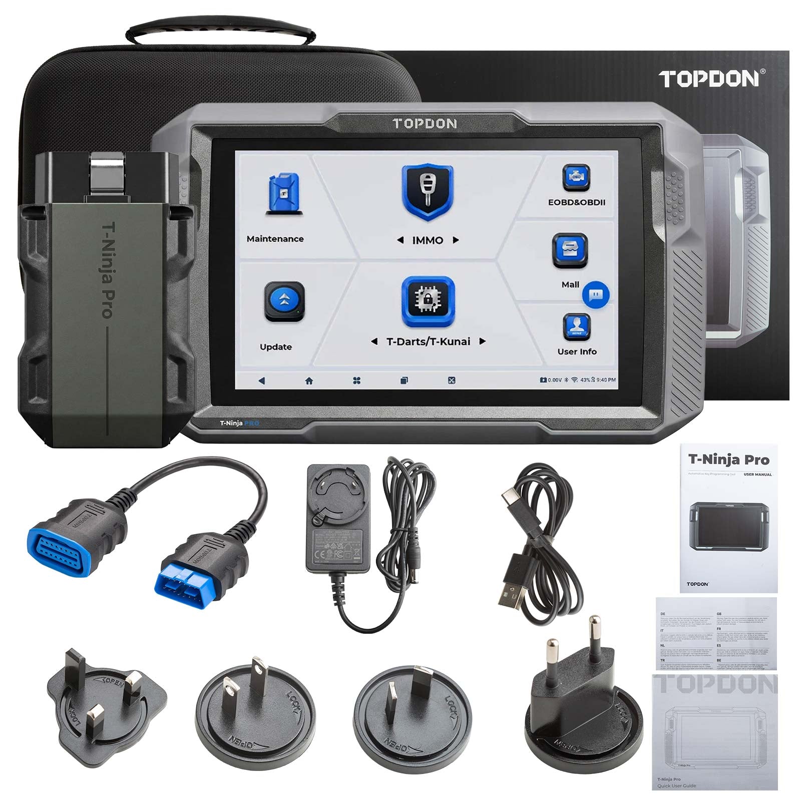 TOPDON T-Ninja Pro Key Programmer Key Learning Remote Control Learning ...
