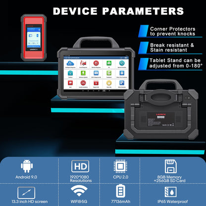 2026 Launch X-431 PAD VII PAD 7 Elite Automotive Diagnostic Tool Support Online Coding Programming and ADAS Calibration Get Free CRP123X