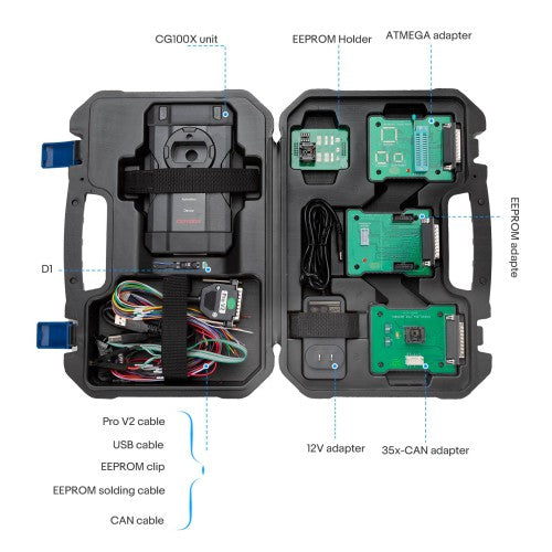 2026 CGDI CG100X Programmer for Airbag Reset Mileage Adjustment and Chip Reading Support MQB Add RH850 R7F701407 Get Free Pro V2 and D1 D2 Adapter