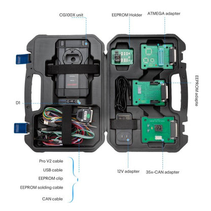 2026 CGDI CG100X Programmer for Airbag Reset Mileage Adjustment and Chip Reading Support MQB Add RH850 R7F701407 Get Free Pro V2 and D1 D2 Adapter