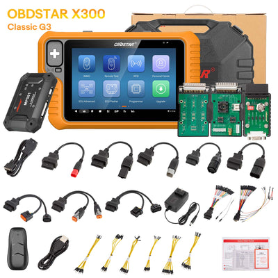 [With ECU TCU Flasher License] OBDSTAR X300 Classic G3 Key Programmer with ECU TCU BCM Flasher Software License Supports Checksum Correction