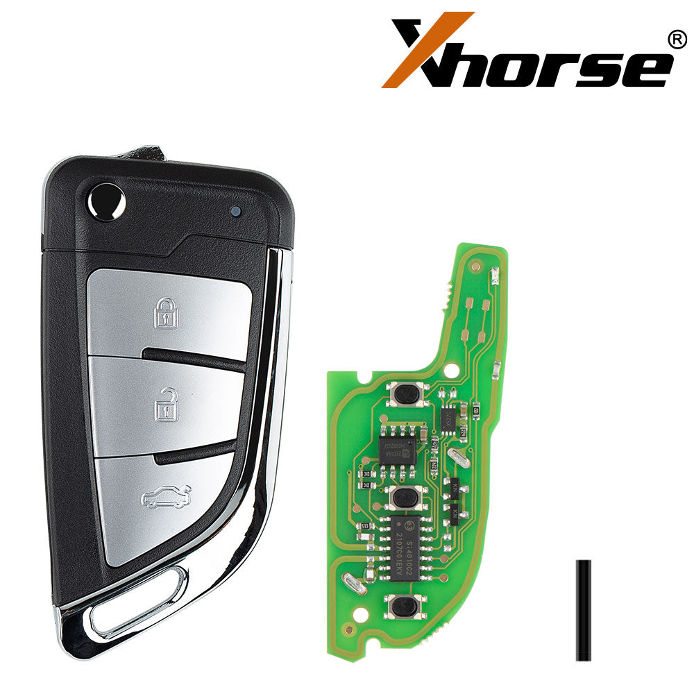 Xhorse XEKF21EN Super Fernbedienung Schlüssel Messer Typ 3 Tasten mit Super Chip 5 Stück pro Set