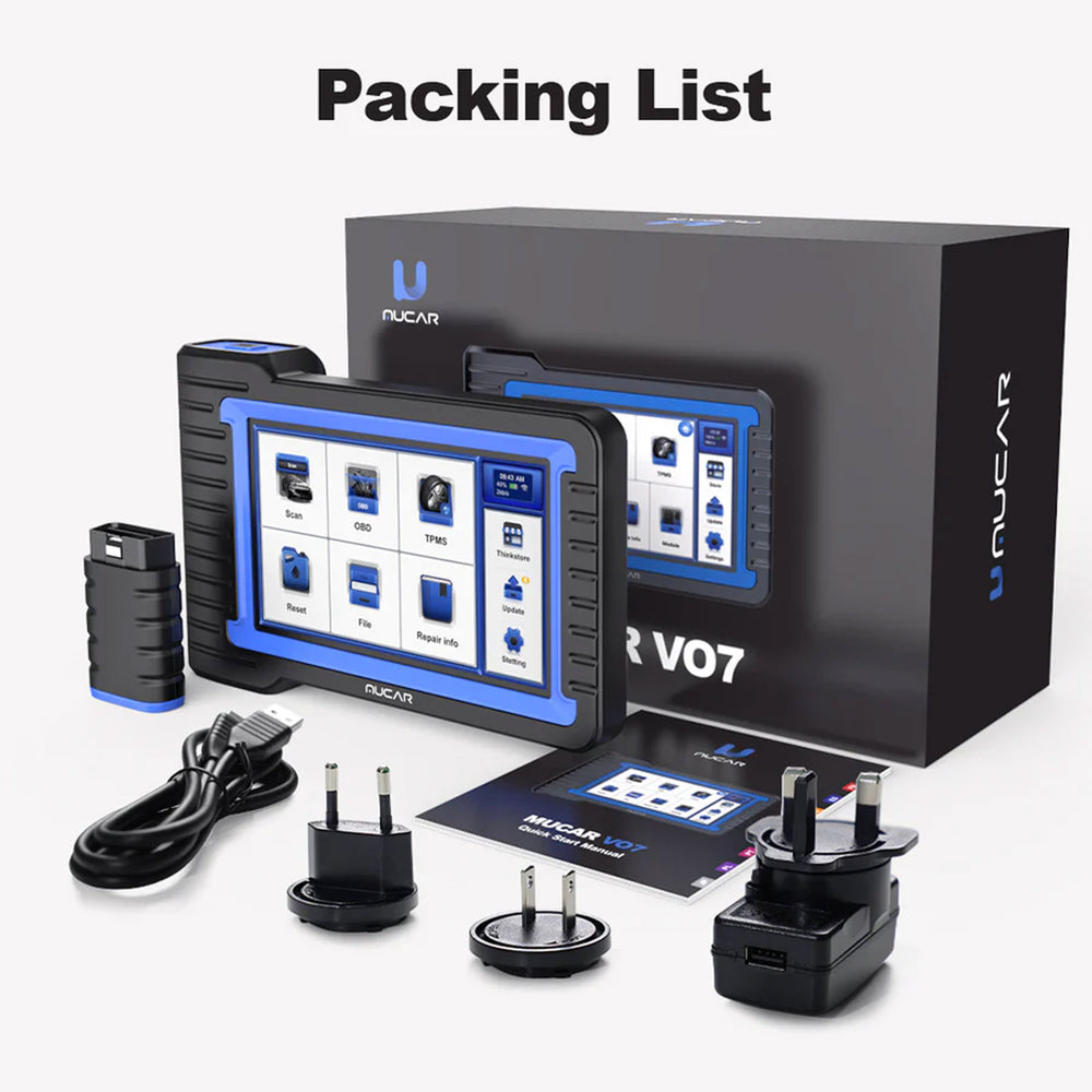 THINKCAR MUCAR VO7 OBD2 Scanner, Supports 28+ Reset Functions, OE-Level All-Systems Diagnostics, Lifetime Free Updates