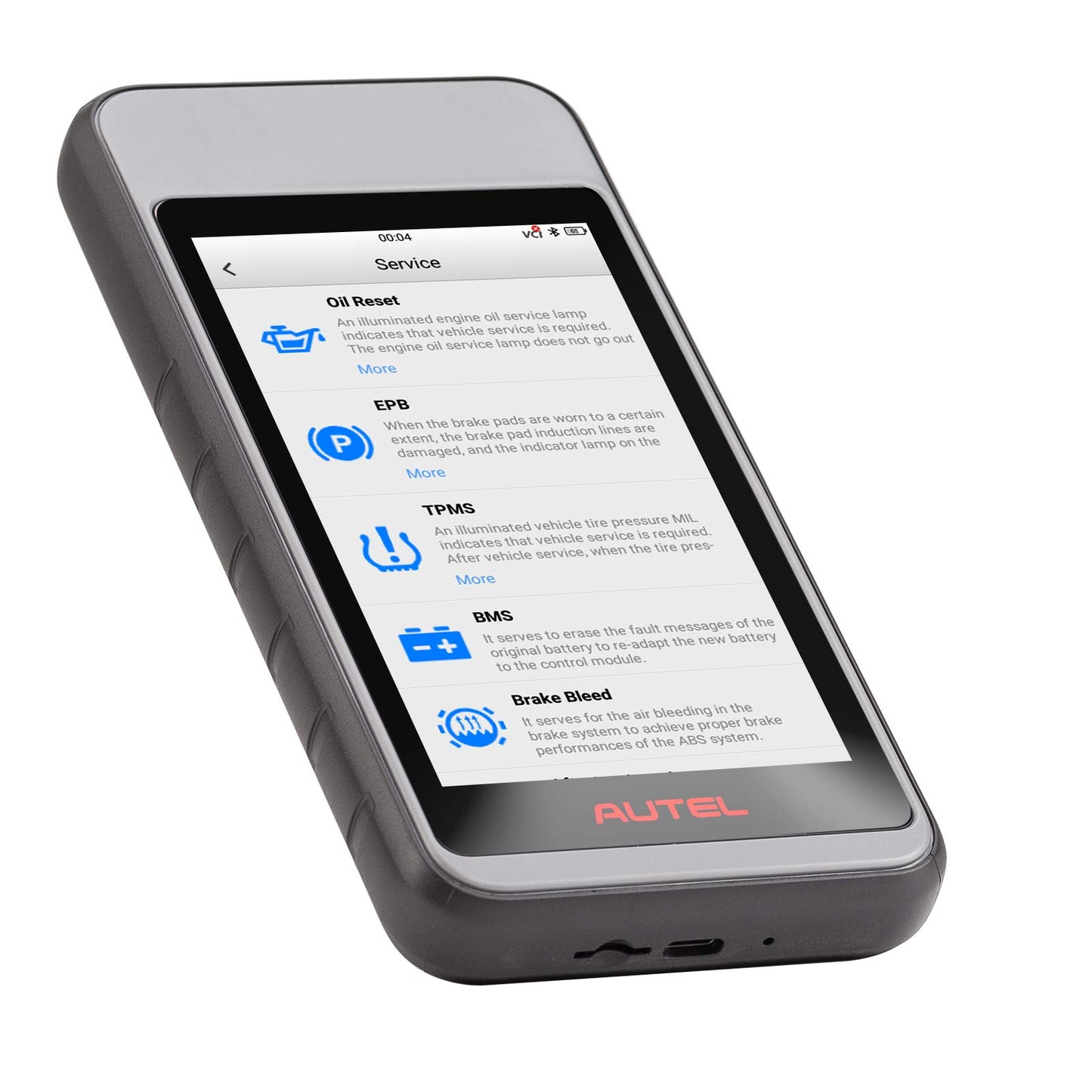AUTEL MaxiDiag MD906 PRO Android 9 All System Bluetooth Diagnostic Tool + 11 Service Functions with Touchscreen Interface Supports CAN FD