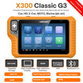2026 OBDSTAR X300 Classic G3 Version Complète Supporte Calibration de Compteur, Flashage ECU, Réinitialisation Airbag, Plateforme de Test pour Voiture/ Poids Lourd/ Véhicule Électrique/ Moto/ Marine