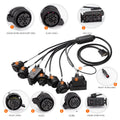 GODIAG Cable de caja de cambios juego 7 en 1 – Compatible con V30, DQ200, DL501, VL300, VL381, DQ500, DQ250