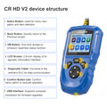 LAUNCH CR HD V2 Commercial Vehicle E-commerce Standard Configuration Supports HD OBD & EOBD Fast Fault Code Reading/Clearing, Battery Check