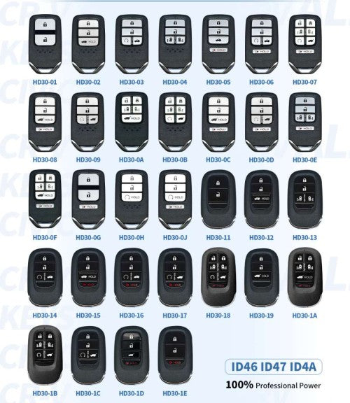 Lonsdor Honda Smart Key for 2013–2025 Models Supports 313MHz / 314MHz / 433MHz / 434MHz