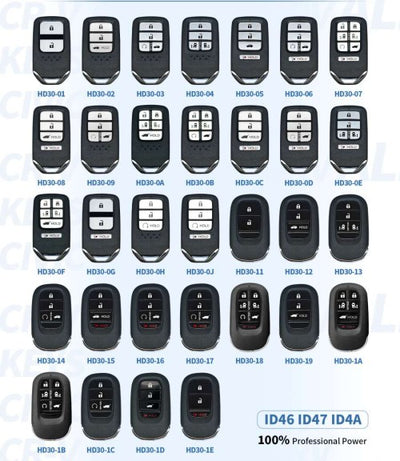 Lonsdor Honda Smart Key for 2013–2025 Models Supports 313MHz / 314MHz / 433MHz / 434MHz