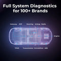 TOPDON UltraDiag 8-Inch Key Programming & Scan Tool Support 30 Reset Functions Bi-directional Control 100+ Vehicle Coverage