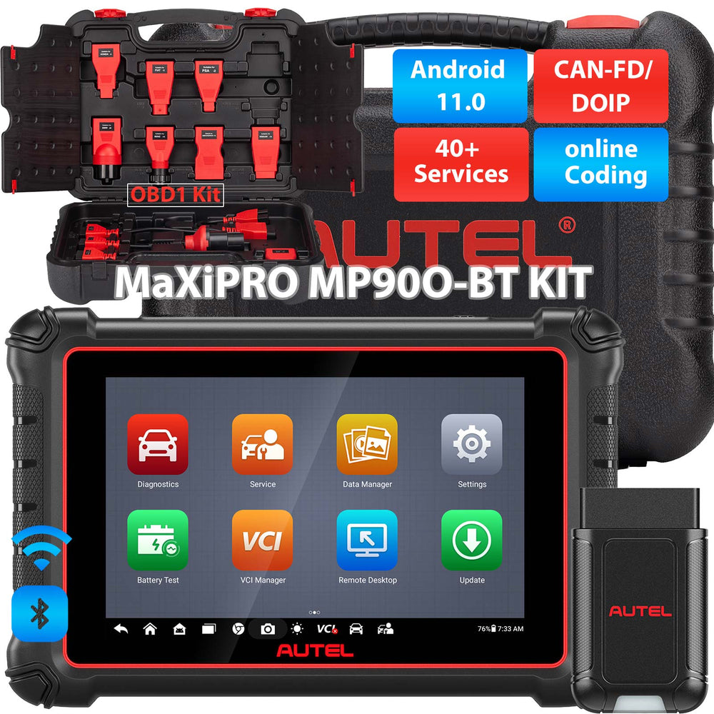2026 Autel MaxiPRO MP900-BT KIT Update of MP900Z-BT Supports DoIP CAN-FD, 40+ Services, ECU Coding, FCA Autoauth
