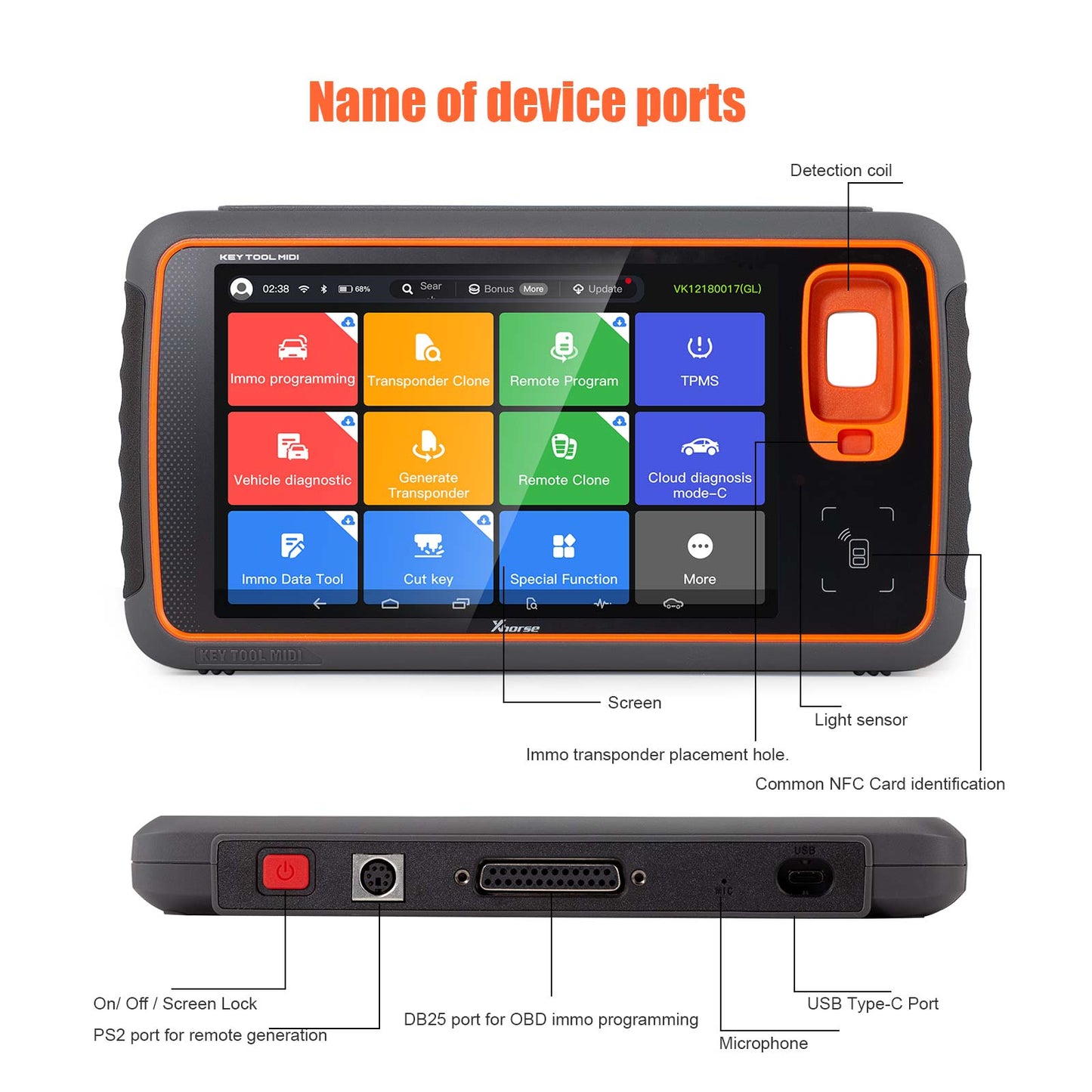 2026 Xhorse Key Tool MIDI All-in-One Advanced Version for IMMO/ TPMS/ Programming/ Diagnostics Tool