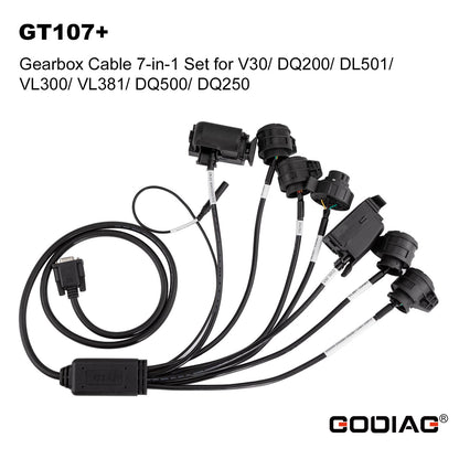GODIAG GT107+ Plus Gearbox Cables 7-in-1 Set for V30/ DQ200/ DL501/ VL300/ VL381/ DQ500/ DQ250