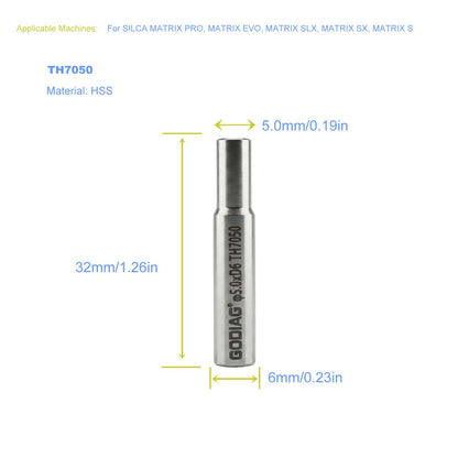 5pcs/lot GODIAG TH7050 5MM Tracer φ5.0x10xD6x32L For SILCA MATRIX PRO, MATRIX EVO, MATRIX SLX, MATRIX SX, MATRIX S