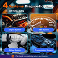 XTOOL D5S Vehicle Scanner with 16 Maintenance Services Supports Oil Light Reset, EPB, SAS, BMS Reset, Throttle, TPMS Reset, ABS,