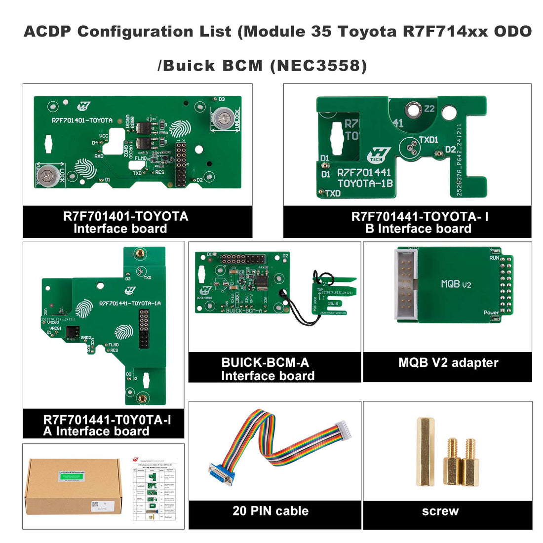 Yanhua Mini ACDP ACDP-2 Module 35 with A002 License for Toyota R7F714xx ODO and Buick BCM (NEC3558) Mileage Correction